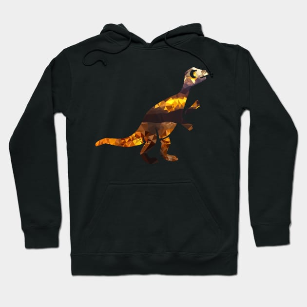 Dinosaur polygon Hoodie by TheGloriousJoey